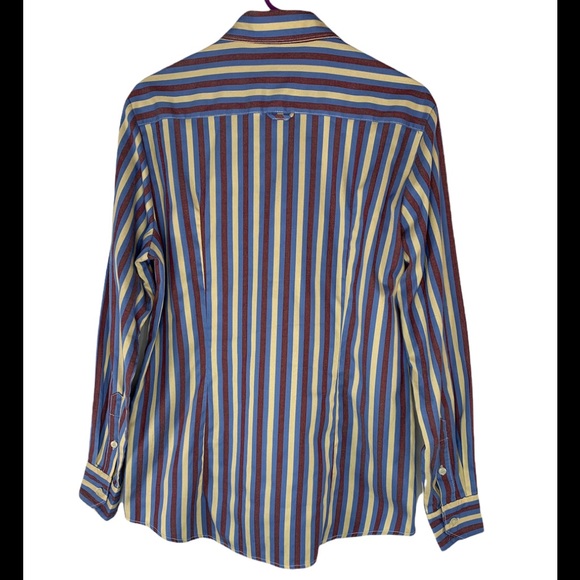 Paul Smith London Men’s Large Long Sleeve Shirt Striped - Picture 2 of 11